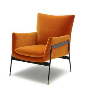 Divani Casa Joseph Modern Orange Fabric Accent Chair by VIG Furniture