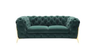 Divani Casa Quincey - Transitional Emerald Green Velvet Loveseat by VIG Furniture