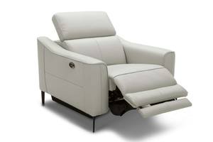 Divani Casa Eden - Modern Grey Leather Armchair by VIG Furniture