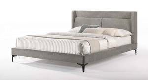 Modrest Paula - Mid-Century Grey Upholstered Bed by VIG Furniture