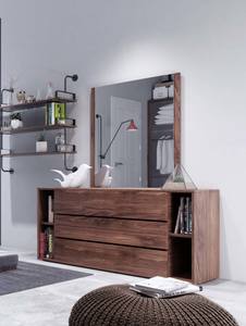 Nova Domus Jagger Modern Walnut Dresser & Mirror Set by VIG Furniture