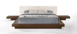 Modrest Tokyo - Contemporary Walnut & White Platform Bed by VIG Furniture