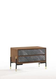 Nova Domus Metcalf - Mid-Century Walnut & Grey Nightstand by VIG Furniture