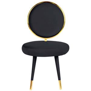 Modrest Haswell - Glam Black Velvet Accent Chair (Set of 2) by VIG Furniture