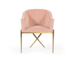 Modrest Mancos - Modern Pink Velvet Accent Chair by VIG Furniture