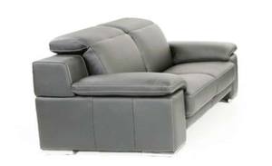 Estro Salotti Evergreen Modern Stone Grey Italian Leather Sofa by VIG Furniture