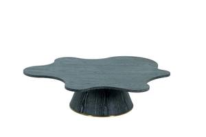 Modrest Gabbro Low - Glam Black Wood & Gold Coffee Table by VIG Furniture