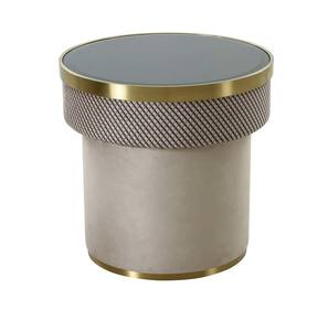 Modrest Larry - Glass & Gold Accent End Table by VIG Furniture