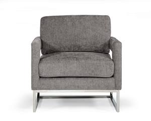 Modrest Edna - Modern Dark Grey Fabric Accent Chair by VIG Furniture
