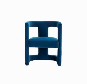 Modrest Kendra Modern Blue Fabric Accent Chair by VIG Furniture