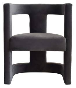 Modrest Kendra - Dark Grey Fabic Accent Chair by VIG Furniture