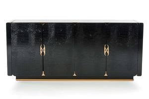 A&X Talin Modern Black Crocodile & Rosegold Buffet by VIG Furniture