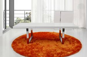 A&X Skyline White Crocodile Extendable Dining Table by VIG Furniture