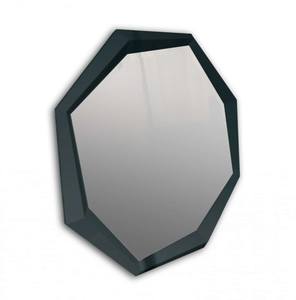 A&X Octagon - Modern Black Crocodile Lacquer Mirror by VIG Furniture