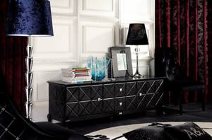 A&X Monte Cristo Black Crocodile Lacquer Entertainment Center by VIG Furniture