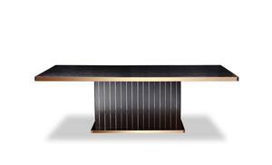 A&X Talin Modern Black Crocodile & Rosegold Dining Table by VIG Furniture