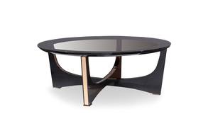 A&X Talin Modern Black Crocodile & Rosegold Coffee Table by VIG Furniture