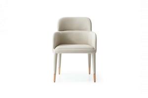 Modrest Cortina - Modern Beige Eco-Leather Dining Arm Chair by VIG Furniture