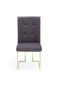 Modrest Legend Modern Grey Fabric & Gold Dining Chair (Set of 2) by VIG Furniture