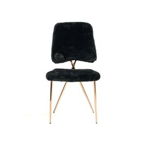 Candace - Modern Black Faux Fur Dining Chair (Set of 2) by VIG Furniture