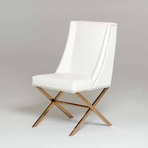 Modrest Alexia Modern White & Rosegold Dining Chair by VIG Furniture
