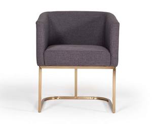Modrest Yukon Modern Grey Fabric & Antique Brass Dining Chair by VIG Furniture