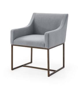 Modrest Elijah - Modern Grey & Copper Antique Brass Dining Chair by VIG Furniture