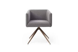 Modrest Riaglow - Contemporary Dark Grey Fabric Dining Chair by VIG Furniture