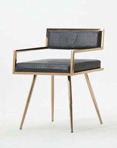Modrest Rosario Modern Black & Rosegold Dining Chair by VIG Furniture