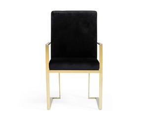 Modrest Fowler - Modern Black Velvet Dining Chair by VIG Furniture