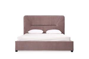 Modrest Duke Modern Grey Velvet & Black Gun Chrome Bed by VIG Furniture