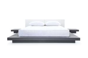 Modrest Opal Modern Wenge & White Platform Bed by VIG Furniture