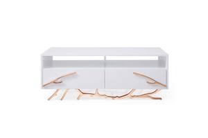 Modrest Legend - Modern White & Rosegold Coffee Table by VIG Furniture