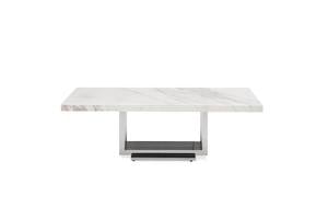 Modrest Kingsley Modern Marble & Stainless Steel Coffee Table by VIG Furniture