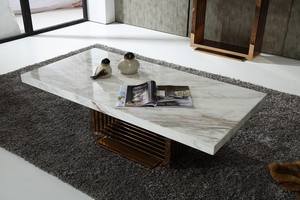 Modrest Kingsley Modern Marble & Rosegold Coffee Table by VIG Furniture