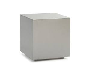 Modrest Anvil Modern Brushed Stainless Steel End Table by VIG Furniture