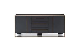 Nova Domus Cartier Modern Black & Rosegold Buffet by VIG Furniture