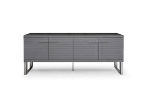 Modrest Splendor - Grey High Gloss Slatted Buffet by VIG Furniture