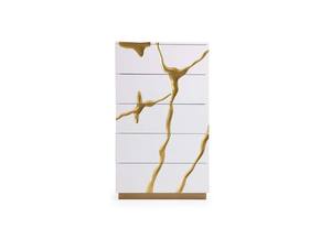 Modrest Aspen Modern White & Gold Chest by VIG Furniture
