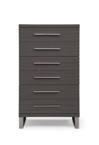 Modrest Splendor - Grey High Gloss Slatted Chest by VIG Furniture
