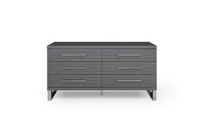 Modrest Splendor - Grey High Gloss Slatted Dresser by VIG Furniture