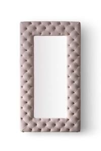 Modrest Legend - Transitional Grey Velvet Floor Mirror by VIG Furniture