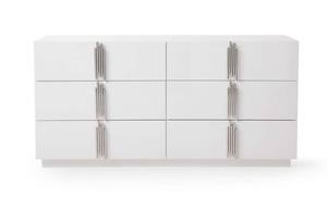 Modrest Token - Modern White & Stainless Steel Dresser by VIG Furniture