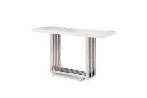 Modrest Kingsley Modern Marble & Stainless Steel Console Table by VIG Furniture