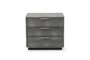 Modrest Dynasty - Modern Shagreen Three Drawer Nightstand by VIG Furniture
