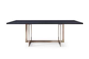 Modrest Pike - Modern Black Ash & Brass Dining Table by VIG Furniture