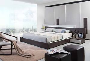Modrest Gamma Contemporary Brown Oak Bed w/Storage by VIG Furniture