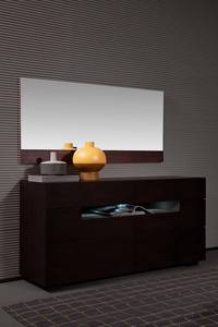 Modrest Ceres Modern Brown Oak Bedroom Mirror by VIG Furniture