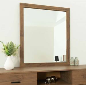 Nova Domus Fantasia - Contemporary Walnut Veneer Mirror by VIG Furniture