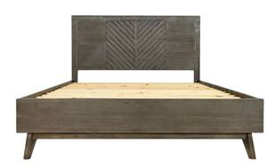Modrest Daisy Mid-Century Dark Acacia Bed by VIG Furniture